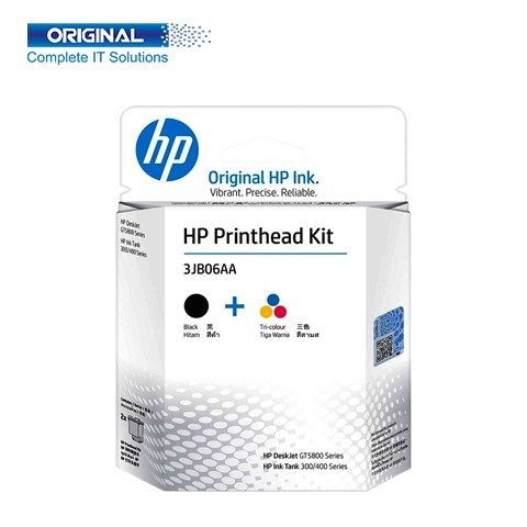 HP Gt51/GT52 2-pack Black & Tri-color Replacement Printhead Kit