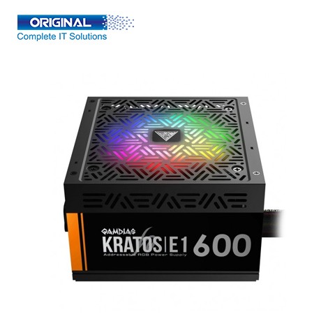 Gamdias Kratos E1-600 600W RGB Non-Modular Power Supply