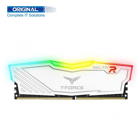 Team Delta 16GB 3600MHz RGB White DDR4 Desktop Ram
