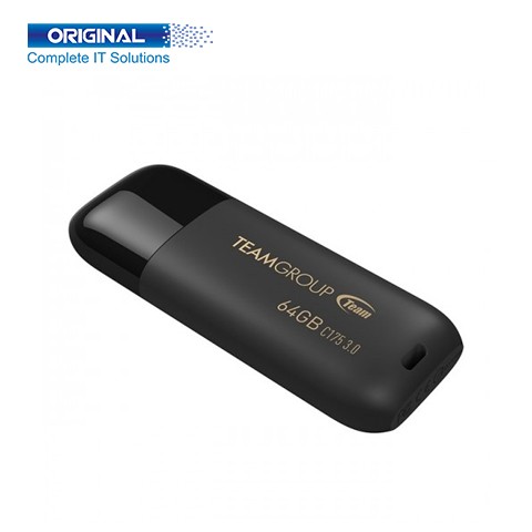 Team C175 64GB USB 3.2 Black Pen Drive