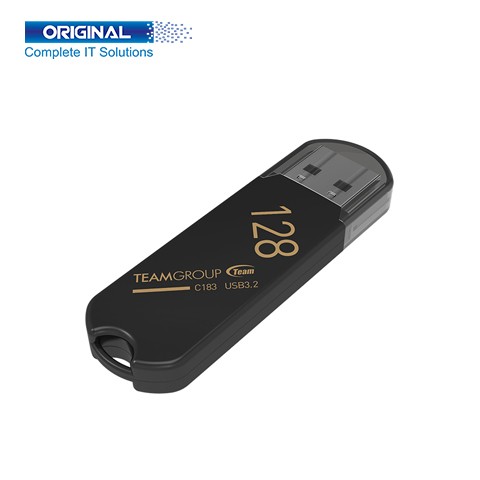 Team C183 128GB USB 3.2 Black Pen Drive