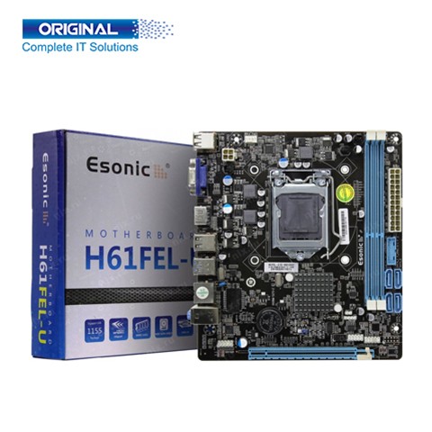 ESONIC H61FEL-U  Intel 1155 Socket DDR3 Motherboard