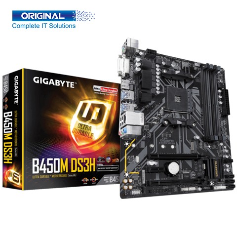 Gigabyte B450M DS3H WIFI AMD AM4 Micro ATX Motherboard