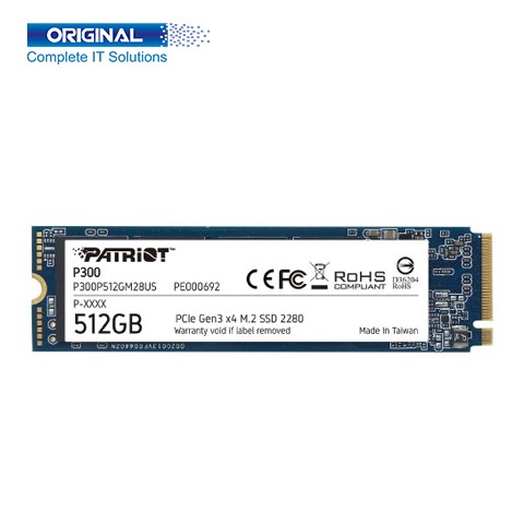 Patriot P300 512GB M.2 PCIe Gen 3 x4 SSD