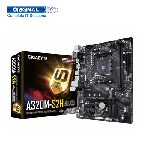 Gigabyte GA-A320M-S2H AMD AM4 Micro ATX Motherboard