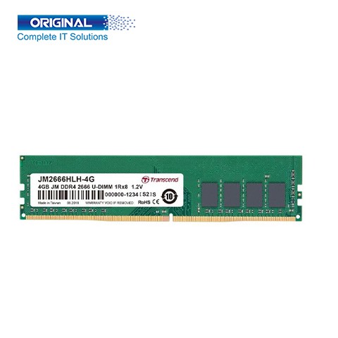 Transcend JetRAM 4GB DDR4 2666MHz U-DIMM Desktop Ram