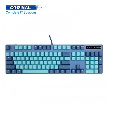 Rapoo V500 PRO Mechanical Backlit USB Gaming Keyboard Cyan Blue