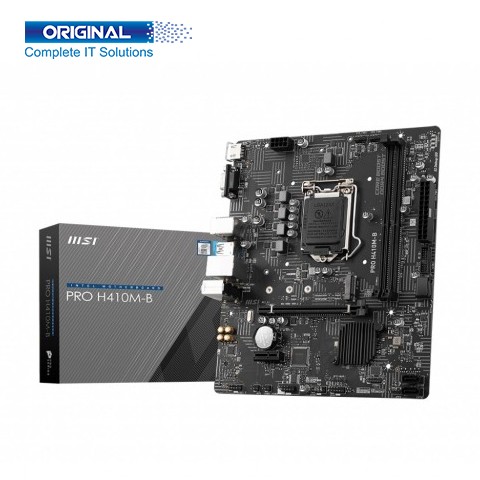 MSI PRO H410M-B Intel 10th Gen Micro ATX Motherboard