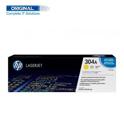 HP 304A Yellow Original LaserJet Toner-CC532A