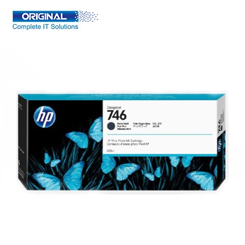 HP 746 300-ml Matte Black DesignJet Ink Cartridge- P2V83A