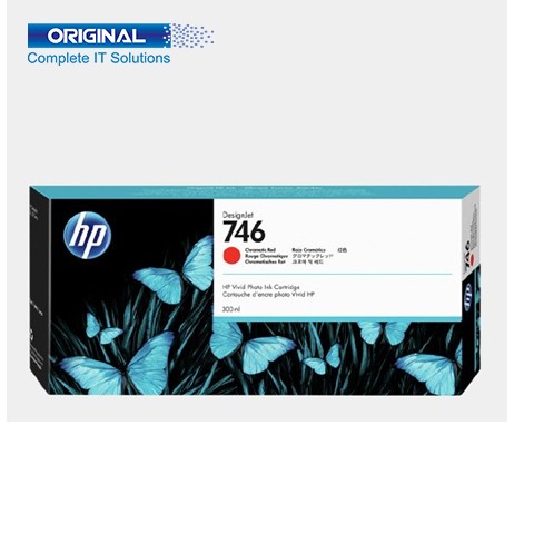 HP 746 300-ml Chromatic Red DesignJet Ink Cartridge