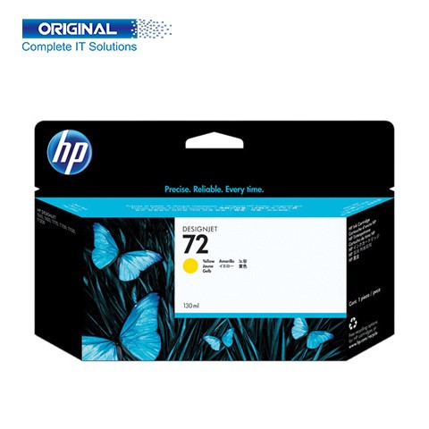 HP 72 130-ml DesignJet Yellow Ink Cartridge C9373A