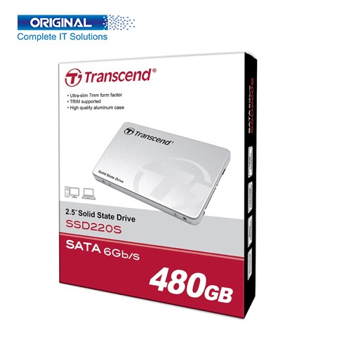 Transcend SSD220S 480GB 2.5 Inch 6GB/s Sata Solid State Drive