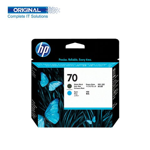 HP 70 Matte Black and Cyan DesignJet Printhead