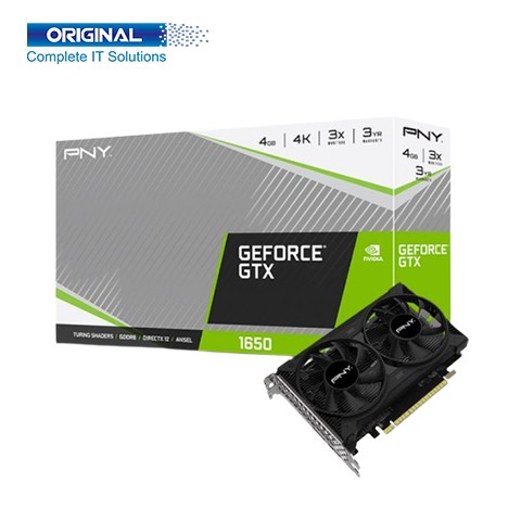PNY GeForce GTX 1650 Dual-Fan 4GB GDDR6 Graphics Card