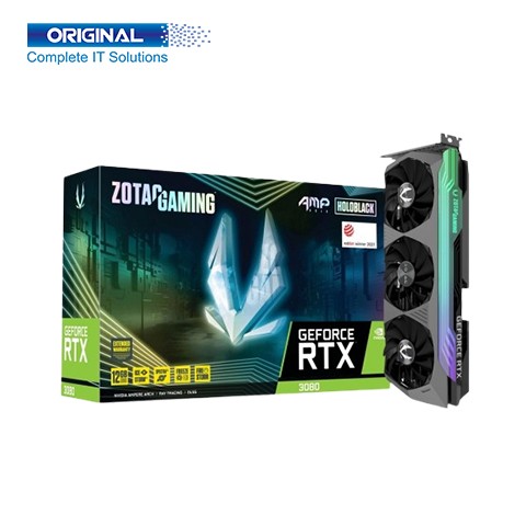 ZOTAC GAMING GeForce RTX 3080 AMP Holo LHR 12GB GDDR6X Graphics Card