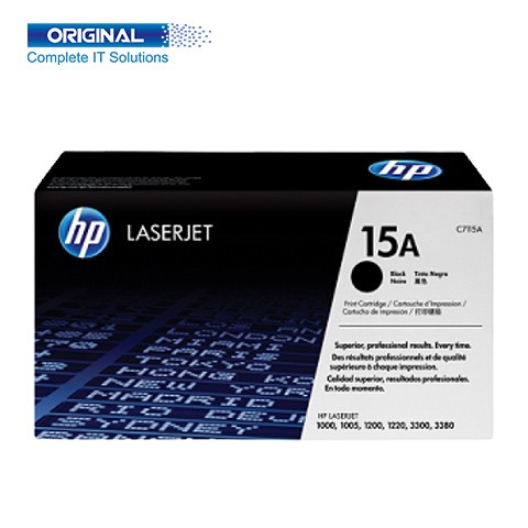 HP 15A Black Original LaserJet Toner (C7115A)