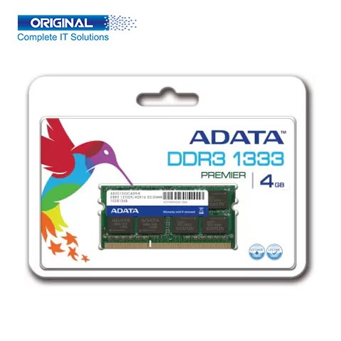 Adata 4GB DDR3 1333MHz Laptop RAM