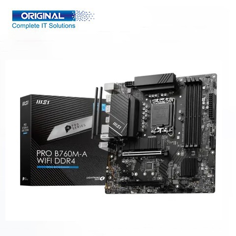 MSI PRO B760M-A WIFI DDR4 12th/13th Gen mATX Motherboard