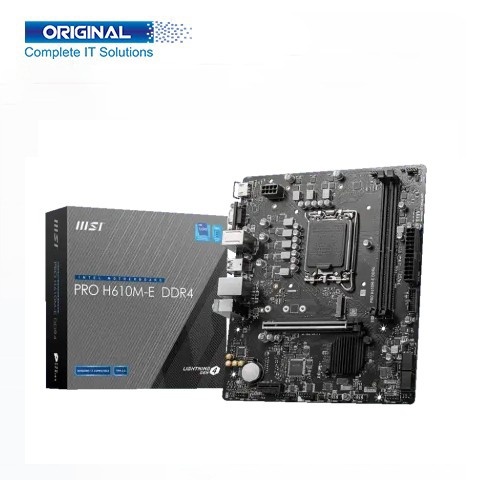 MSI PRO H610M-E DDR4 12th & 13th Gen mATX Motherboard