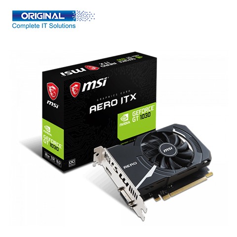 MSI GeForce GT 1030 2GB GDDR5 AERO ITX 2G OC Graphics Card