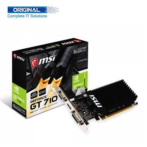 (Bundle With PC) MSI GeForce GT 710 2GB 2GD3H LP Gaming Graphic Card