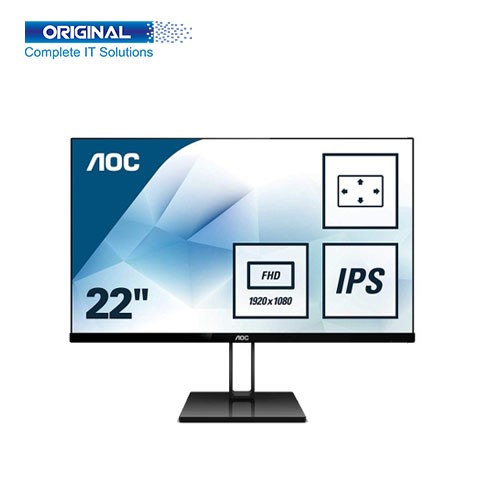 AOC 22V2Q 21.5 inch Full HD Borderless IPS Monitor