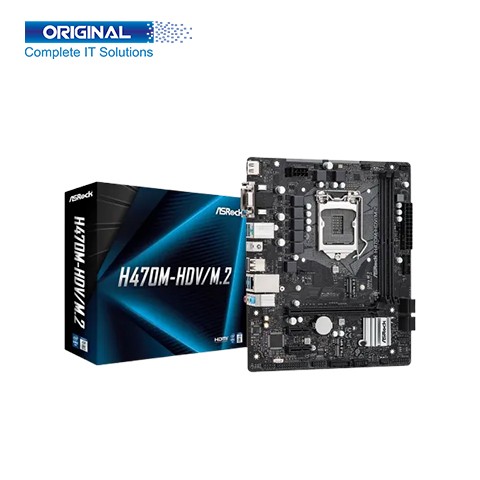 ASRock H470M-HDV/M.2 10th Gen Micro ATX Motherboard