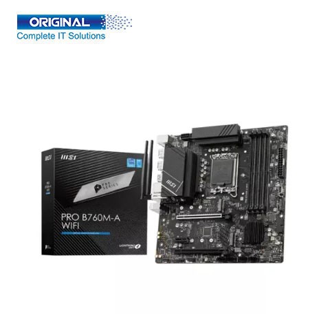 MSI PRO B760M-A WIFI DDR5 12th & 13th Gen mATX Motherboard