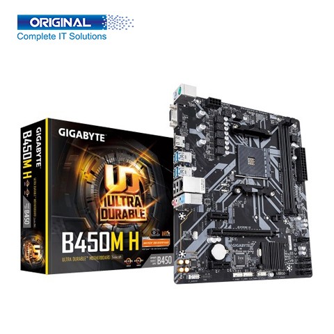 Gigabyte B450M H Ultra Durable Micro ATX Motherboard