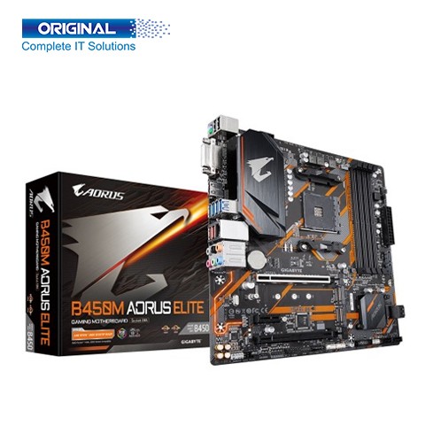 Gigabyte B450M AORUS ELITE Micro ATX AMD Motherboard