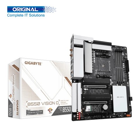 Gigabyte B550 Vision D DDR4 AMD 3rd Gen AM4 Socket Wi-Fi Motherboard