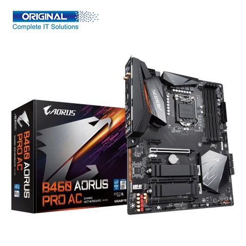 Gigabyte B460 Aorus Pro AC 10th Gen Intel LGA1200 Socket Motherboard