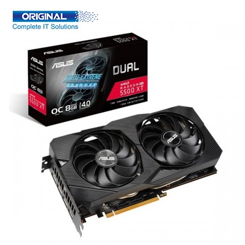 Asus GeForce Dual Radeon RX 5500 XT EVO 8GB GDDR6 Gaming Graphics Card