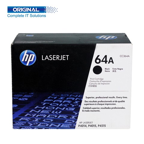 HP 64A Black Original LaserJet Toner (CC364A)