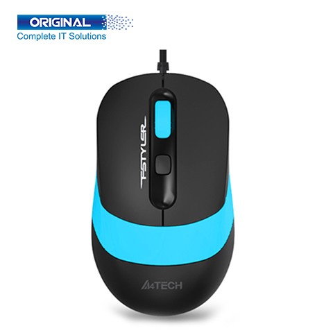 A4 Tech FM10 Fstyler Black Blue Wired Optical Mouse