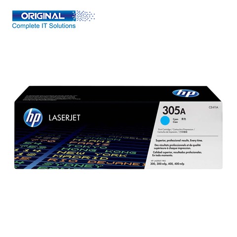 HP 305A Cyan Original Color LaserJet Toner (CE411A)