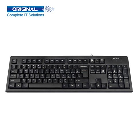 A4 Tech KR-83 Multimedia Black Keyboard with Bangla