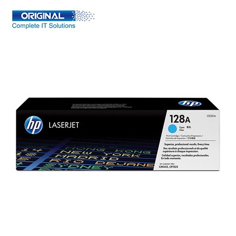 HP 128A Cyan Original Color LaserJet Toner (CE321A)