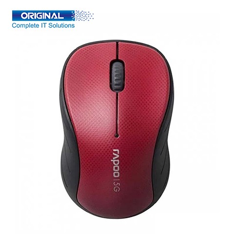 Rapoo 3000P Red Wireless Optical Mouse