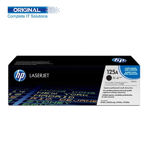 HP 125A Black Original Color LaserJet Toner (CB540A)