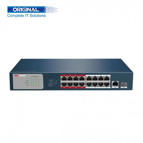 Hikvision DS-3E0318P-E/M(B) 16-Port Fast Ethernet Unmanaged POE Switch
