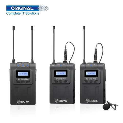 Boya BY-WM8 Pro-K2 UHF Dual-Channel Wireless Microphone