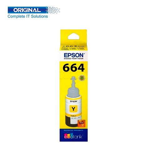 Epson 664 Yellow Original Ink Bottle (C13T664400)