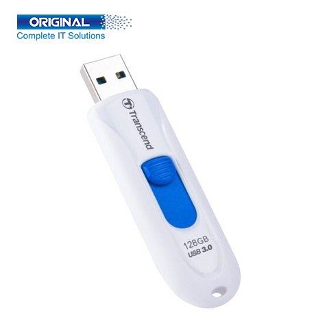 Transcend JetFlash 790 128GB USB 3.1 White Pen Drive