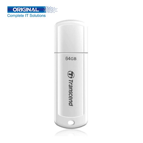 Transcend JetFlash 730 64GB USB 3.1 White Pen Drive