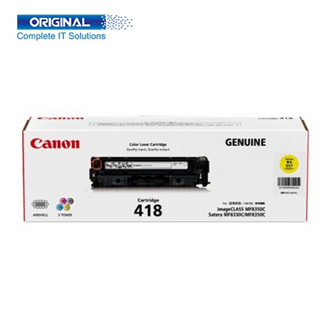 Canon 418 Yellow Original Color Laser Toner