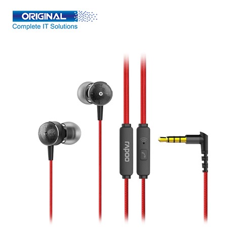 Rapoo EP28 In-Ear Wired Black Earphone