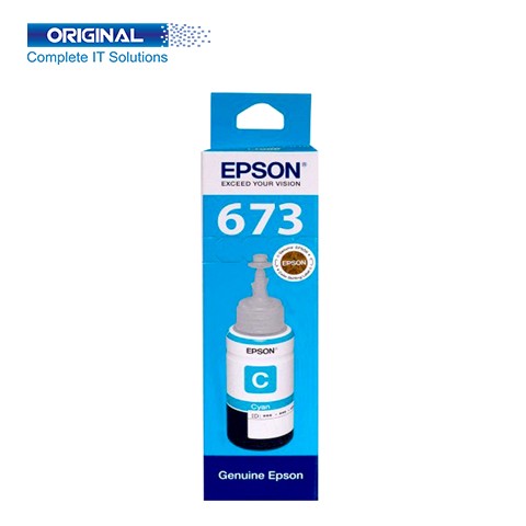 Epson 673 Cyan Original Ink Bottle (C13T673200)