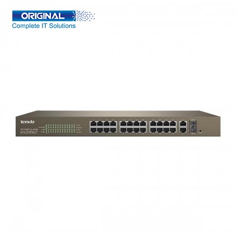 Tenda TEF1226P 24-Port 10-100Mbps +2 Smart PoE Switch